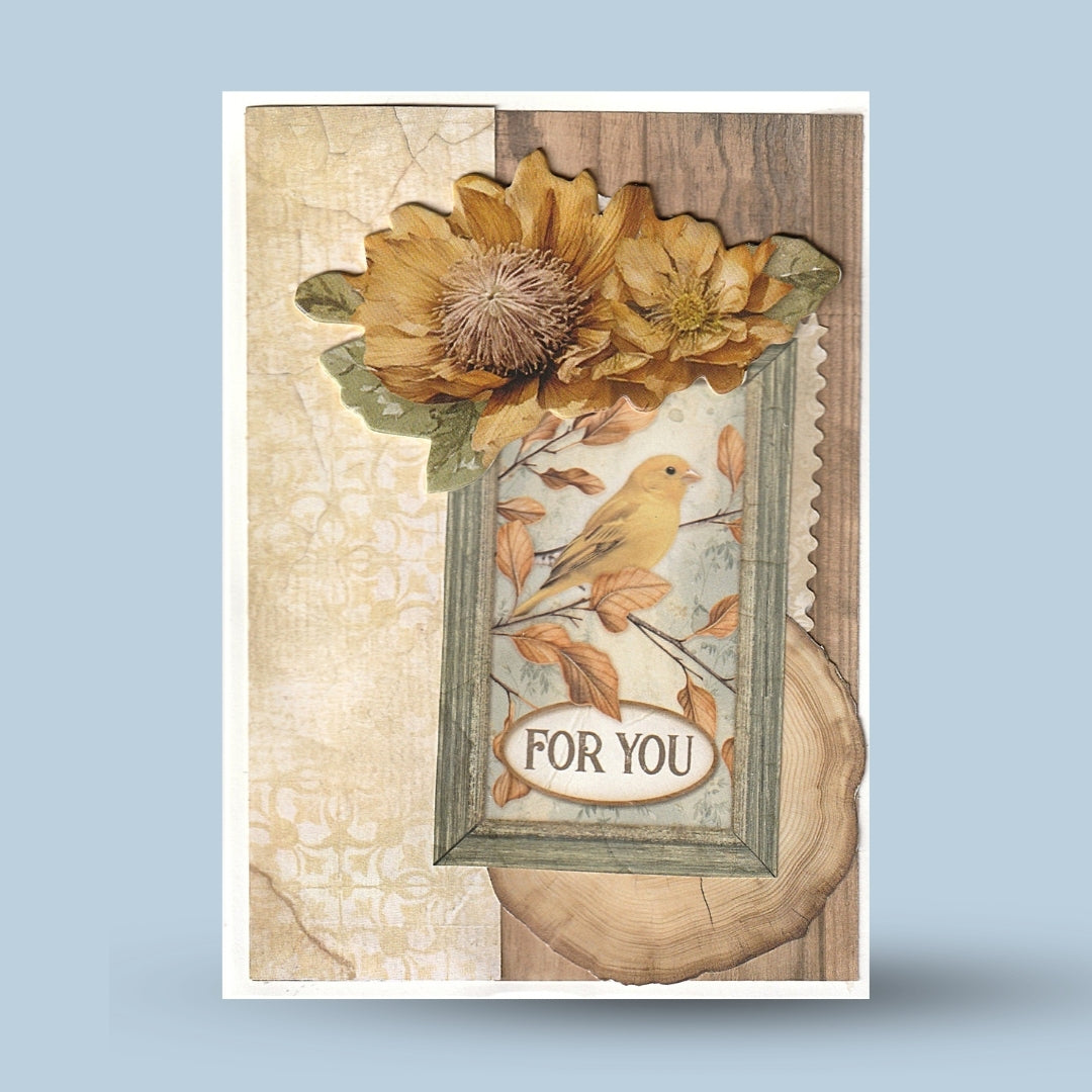 Greeting card A6: Autumn, "For you"