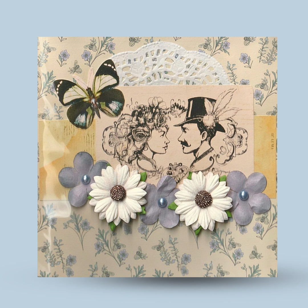 Greeting card 15x15: Summer, couple