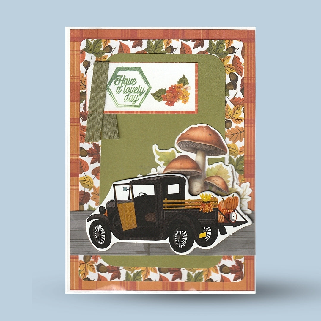 Greeting card A6: Autumn, "Have a lovely day"
