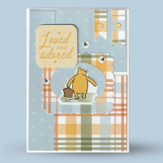 Greeting card A6: "Loved and adored"