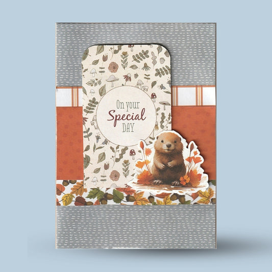Greeting card A6: Autumn, "On your special day"