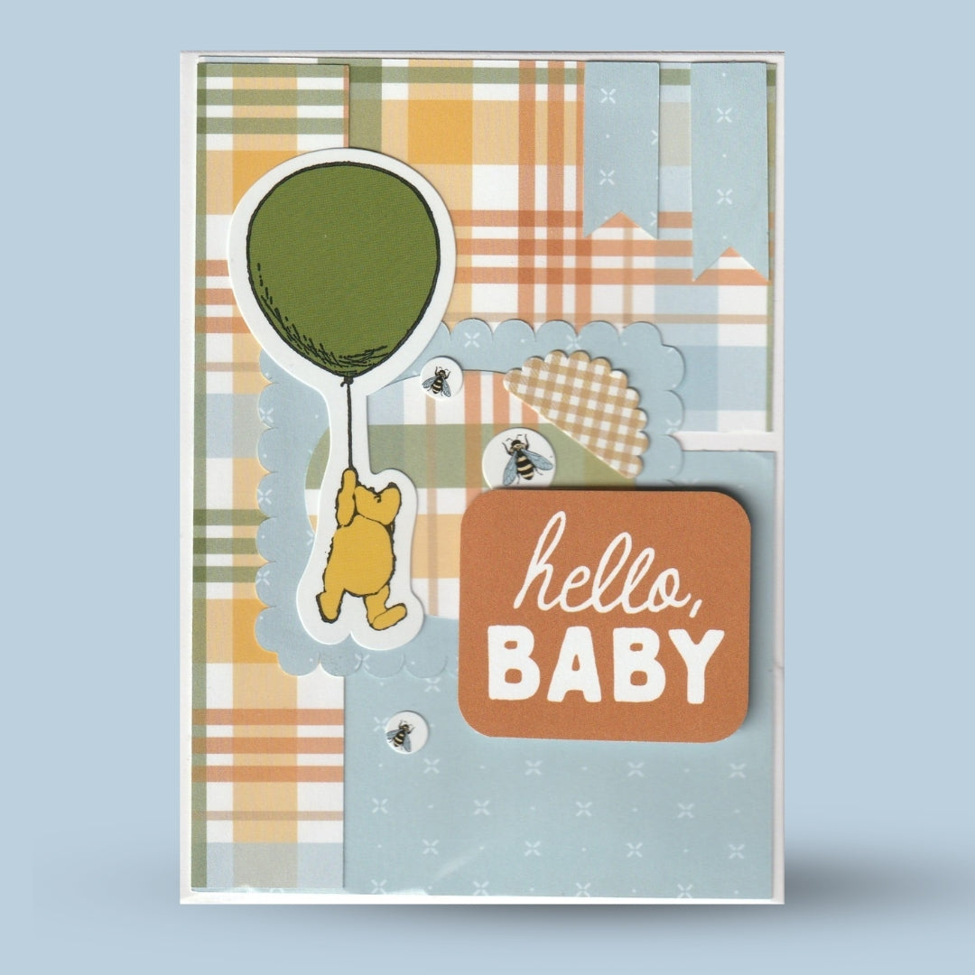 Greeting card A6: "Hello baby"