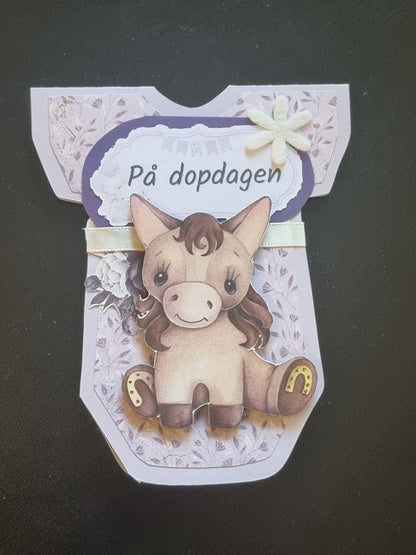 Kortmall till skärmaskin, bebis, body