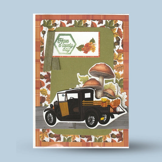 Greeting card A6: Autumn, "Have a lovely day"