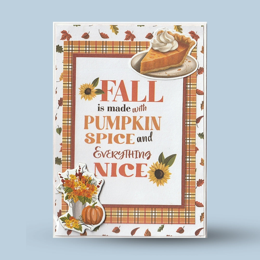 Greeting card A6: Autumn, "Pumpkinspice"