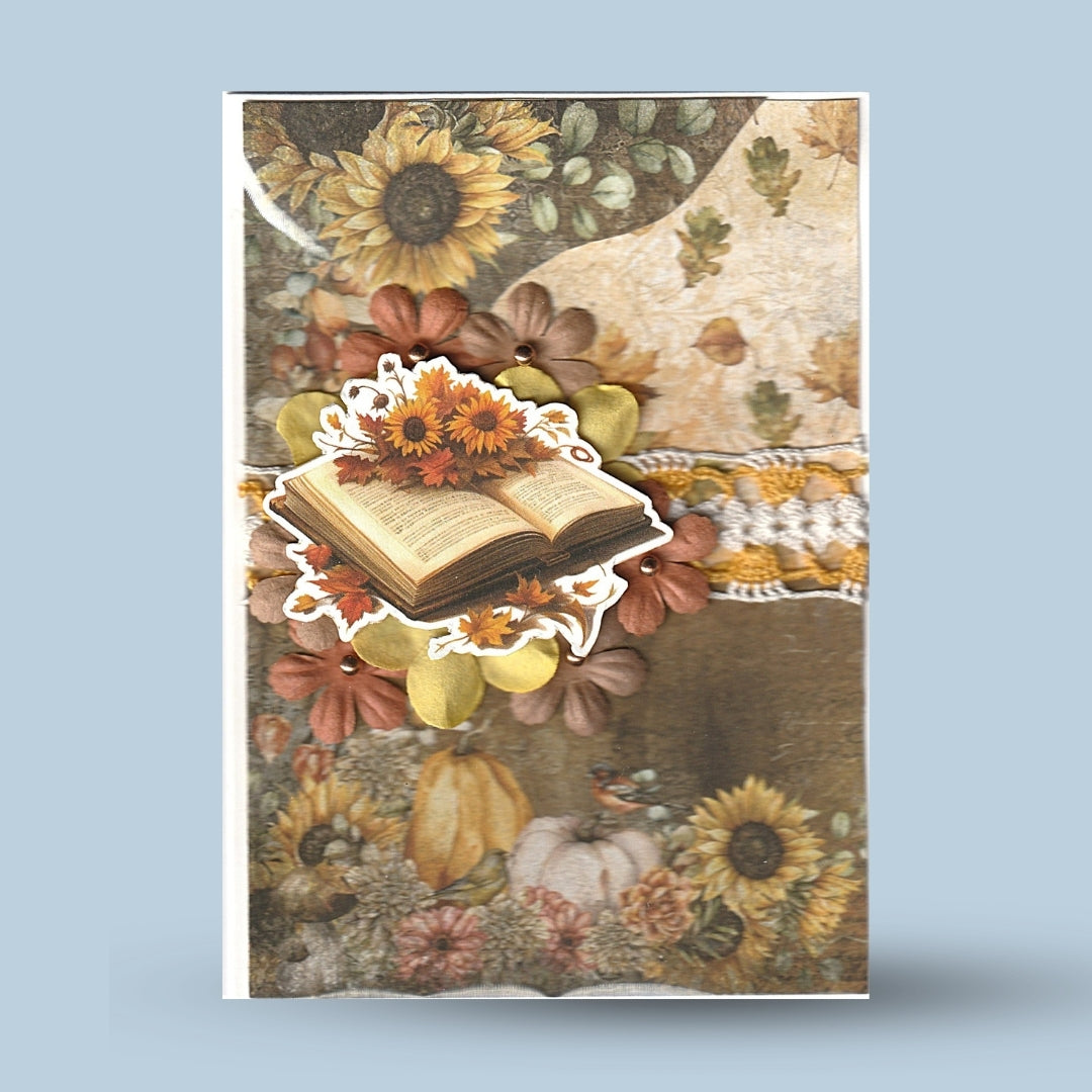Greeting card A6: Autumn, book