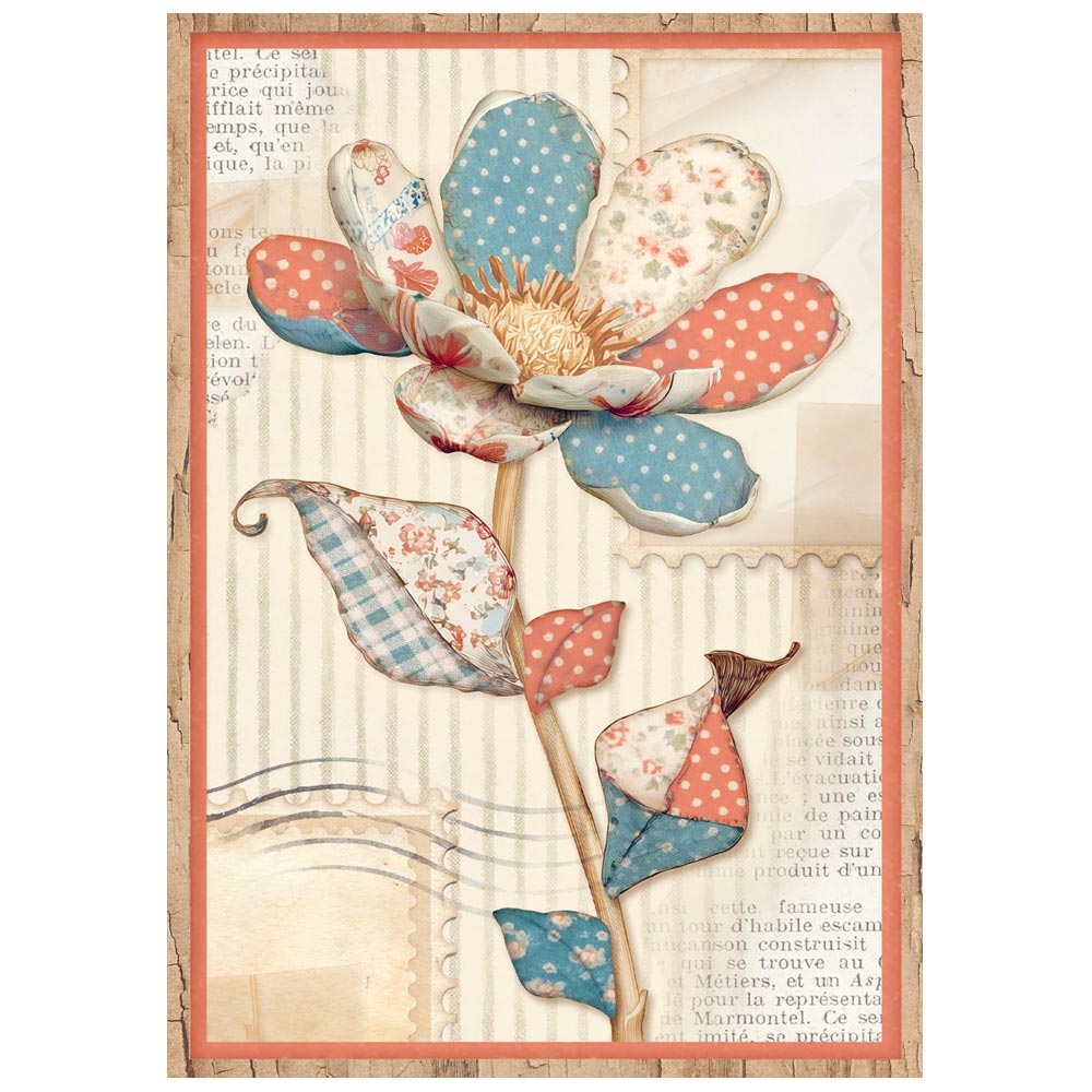Printed Mini Rice paper A6 8 sheets for Art and Craft - Family
