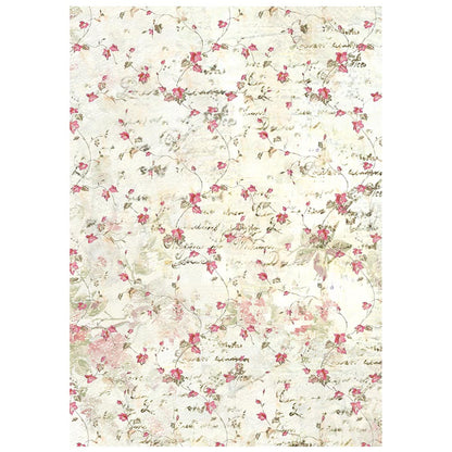 Printed 8 Rice paper A6 backgrounds selection for Art and Craft - Winter Magic