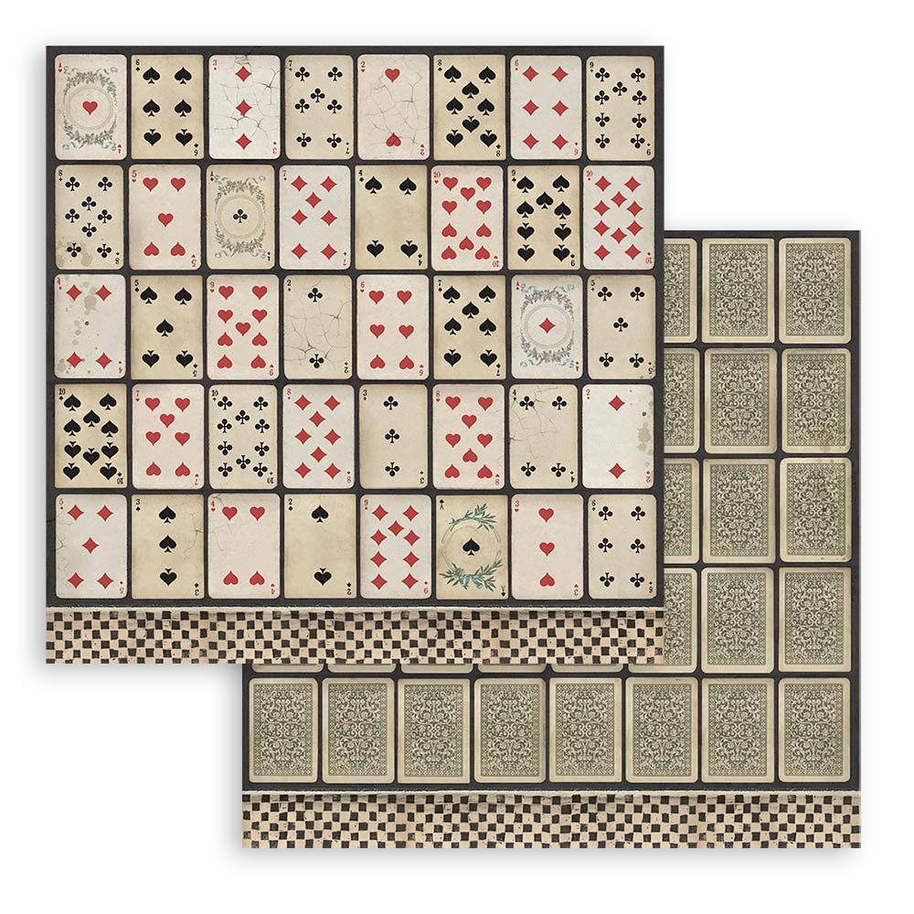 8”x8” (20.3x20.3 cm) Paper Pad 10 double sided printed sheets - Alice