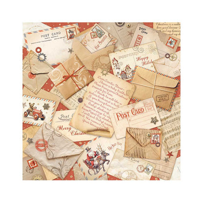 Pack 4 sheets fabric cm 30x30 - Gear up for Christmas