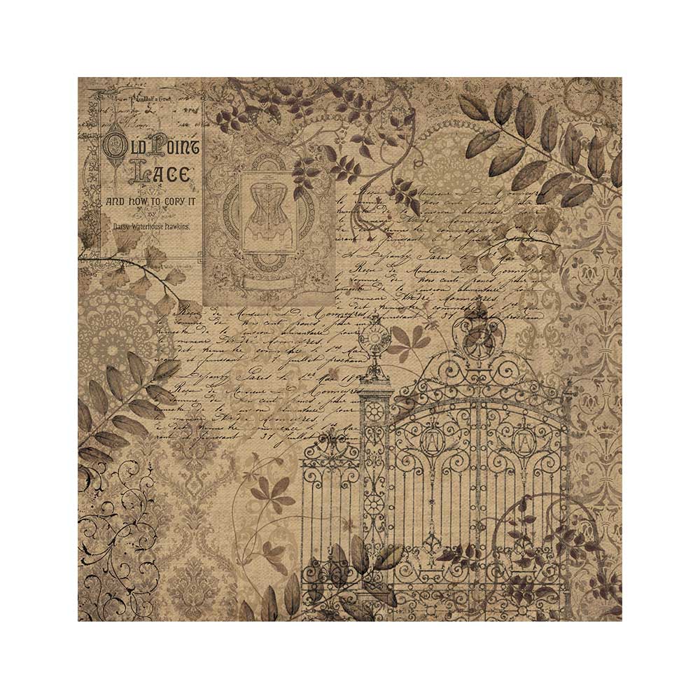 Pack 4 sheets fabric cm 30x30 - Old Lace