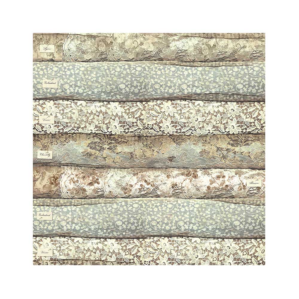Pack 4 sheets fabric cm 30x30 - Old Lace